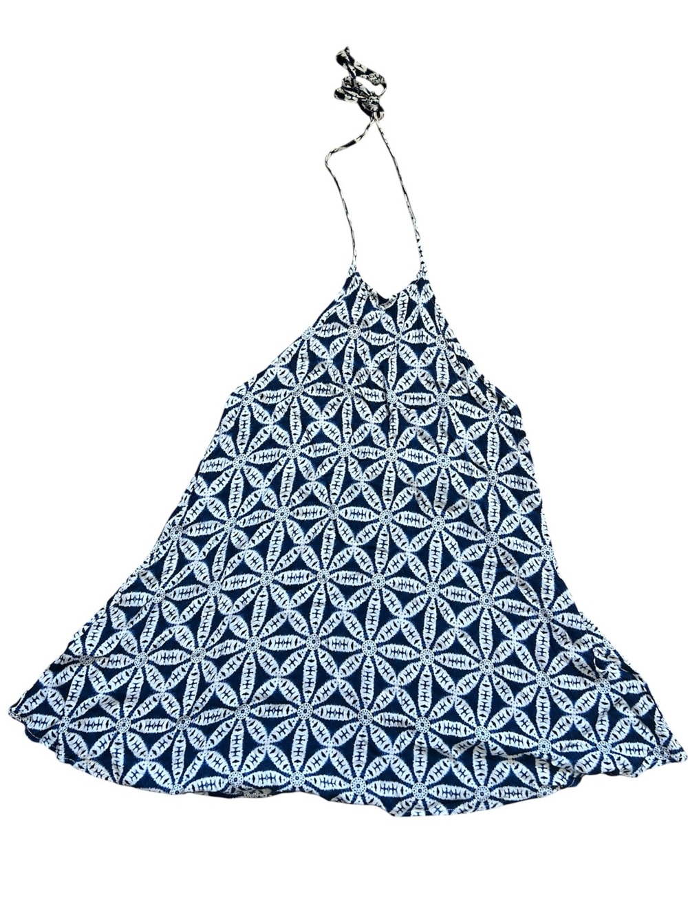 Show Me Your Mumu Navy & White Tie-Dye Halter Top